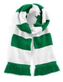 Stadion Sjaal Beechfield B479 Kelly Green-Wit